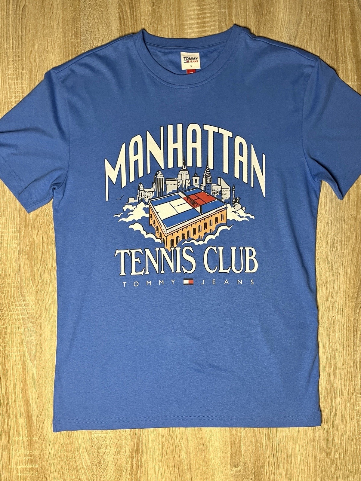 Manhattan Tennis Club Tommy Jeans Blue Tshirt S